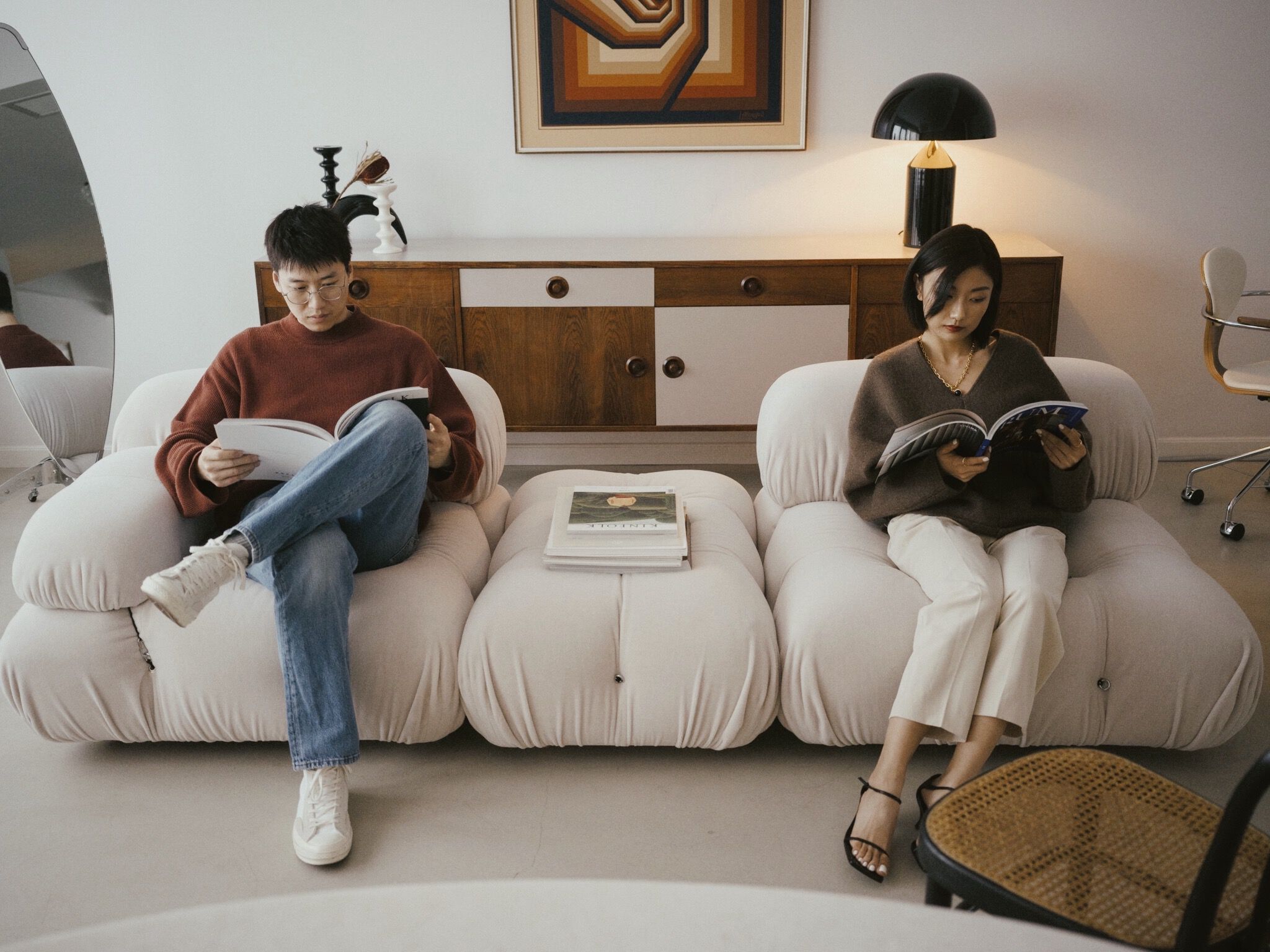 『B&BItalia 』ビーアンドビー イタリア クッション カバー 2個 約40%OFF新品在庫】B&B Italia 